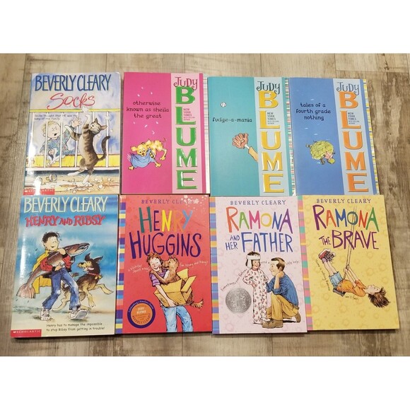 Lot of 8 Vintage Chapter Books Novels 80's, 90's 00's Judy Blume Beverly Cleary - Picture 1 of 1